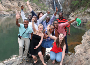 Abschluss-Ausflug zum Mantenga-Wasserfall.